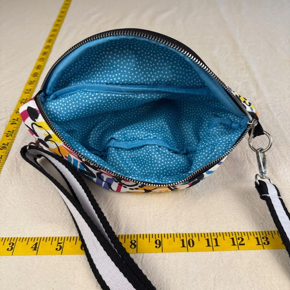 Brighton Shoulder Bag Womens Small Multicolor Pop Art Graffiti Love Heart Floral